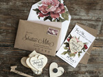SAVE THE DATES rustic boho magnets Save the Date Card with  Personalised Rustic Wooden Fridge Magnet and craft envelope Wedding Save The Date Card and Heart Magnet, Blush Pink Save Our Date Wood Magnets, Boho save our dates 6