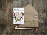 SAVE THE DATES rustic boho magnets Save the Date Card with  Personalised Rustic Wooden Fridge Magnet and craft envelope Wedding Save The Date Card and Heart Magnet, Blush Pink Save Our Date Wood Magnets, Boho save our dates 6