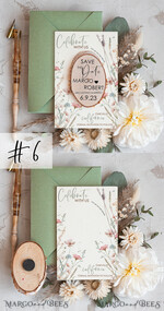 SAVE THE DATES rustic boho magnets wild flowers Wedding Save The Date Card and wooden slice Magnet, craft Save Our Date wood slice Magnets, Boho save our dates Cards wooden Magnets Cards, boho wedding save the date cards and slice magnets3