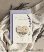 SAVE THE DATES rustic boho magnets Lavender Rustic Save The Date Magnet & Card Modern Craft Save Our Date Wood Magnets Boho save dates Cards wooden slice Magnets floral card2