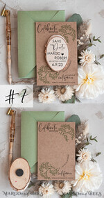 SAVE THE DATES rustic boho magnets Sage Green Wedding Save The Date Card and wooden slice Magnet, craft Save Our Date wood slice Magnets, Boho save our dates Cards wooden Magnets Cards, boho wedding save the date cards and slice magnets3