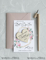SAVE THE DATES rustic boho magnets Wedding Save the Date online Personalised Rustic magnets, Wedding Save The Date Card and wooden slice Magnet 7