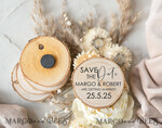 SAVE THE DATES rustic boho magnets Sage Green Rustic Save The Date Magnet & Card Modern Craft Save Our Date Wood Magnets Boho save dates Cards wooden slice Magnets floral card5