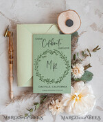 SAVE THE DATES rustic boho magnets Sage Green Rustic Save The Date Magnet & Card Modern Craft Save Our Date Wood Magnets Boho save dates Cards wooden slice Magnets floral card5