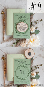 SAVE THE DATES rustic boho magnets Sage Green Rustic Save The Date Magnet & Card Modern Craft Save Our Date Wood Magnets Boho save dates Cards wooden slice Magnets floral card5