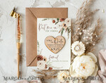 SAVE THE DATES rustic boho magnets Wedding Save The Date Card and Heart Magnet, Blush Pink Save Our Date Magnets, Boho save our dates Cards wooden Magnets Cards5
