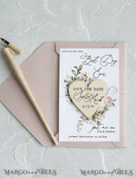 SAVE THE DATES rustic boho magnets Save the date personalized Personalised Fridge Magnets   Wedding Save The Date Card and Heart Magnet, Blush Pink Save Our Date Wood Magnets4