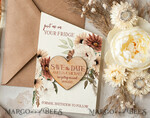 SAVE THE DATES rustic boho magnets Wedding Save The Date Card and Heart Magnet, Blush Pink Save Our Date Magnets, Boho save our dates Cards wooden Magnets Cards4