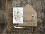 SAVE THE DATES rustic boho magnets Save the date wedding card, Rustic Heart magnet, fridge magnet7