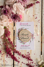 SAVE THE DATES rustic boho magnets Personalised Wedding Save the dates, Wood Fridge magnet2