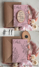 SAVE THE DATES rustic boho magnets Blush Pink Wedding Save The Date Card and wooden slice Magnet, craft Save Our Date wood slice Magnets, Boho save our dates Cards wooden Magnets Cards, boho wedding save the date cards and slice magnets3