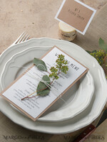MENU & PROGRAMS rustic and lace Rustic Wedding Menu with Twine, Barn Wedding Dinner Menu, White Romantic Personalized Cards, Kraft Wedding Menu, Simple Rustic Wedding Menu, Elegant Eco Wedding Menu Cards4