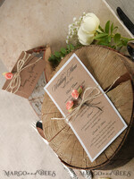 MENU & PROGRAMS rustic and lace Rustic Wedding Menu, Barn Wedding Dinner Menu, Eco Romantic Personalized Cards with Wooden Burlap Twine, Kraft Wedding Menu, Simple Rustic Wedding Menu, Elegant Eco Brown Wedding Menu Cards5