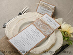 MENU & PROGRAMS rustic and lace Minimalist Brown Wedding Menu, Aesthetic Lace Reception Dinner Menu, Romantic Menu With Burlap Twine, Elegant  Wedding Menu Cards3