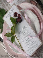 MENU & PROGRAMS rustic and lace Glamour Rustic Wedding Menu, Bespoke Chic Vintage Wedding Menu Cards, Elegant Wedding Menus With Pink Ribbon, Minimalist White And Eco Brown Wedding Menus    4