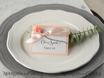 PLACE CARDS / TABLE CARDS rustic and lace Romantic Pink Ribbon Bow Wedding Place Cards, Blush Pink Name Tags with Light Pink Ribbon Bow, Elegant Wedding Stationery, Rustic Escort Cards, Editable Text6