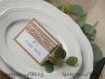 PLATZKARTEN / TISCHKARTEN  
 rustikal und Spitze Elegante Eco Weiße Hochzeitsplatzkarten mit weißem Bast, weiße und ökologische Papier-Hochzeitsnamenetiketten mit weißem Bast, rustikale Hochzeitsstationery, editierbarer Text3