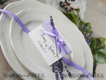 PLATZKARTEN / TISCHKARTEN  
 rustikal und Spitze Romantische Lavendel-Hochzeitsplatzkarten, Flieder-Name Tags, Lavendelband Schleife, elegante Hochzeitsstationery, rustikale Escort-Karten mit getrocknetem Lavendel, bearbeitbarer Text4