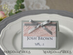 PLATZKARTEN / TISCHKARTEN  
 rustikal und Spitze Romantische graue Hochzeitsplatzkarten, Namensschilder mit grauem Band und Spitze, elegante Hochzeitsstationery, rustikale Tischkarten, bearbeitbarer Text, Shabby Chic6