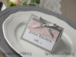 PLATZKARTEN / TISCHKARTEN  
 rustikal und Spitze Romantische graue Hochzeitsplatzkarten, Namensschilder mit grauem Band und Spitze, elegante Hochzeitsstationery, rustikale Tischkarten, bearbeitbarer Text, Shabby Chic6