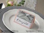 PLATZKARTEN / TISCHKARTEN  
 rustikal und Spitze Romantische graue Hochzeitsplatzkarten, Namensschilder mit grauem Band und Spitze, elegante Hochzeitsstationery, blassrosa rustikale Platzkarten, editierbarer Text, Shabby Chic4
