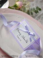 PLATZKARTEN / TISCHKARTEN  
 rustikal und Spitze Romantische Lavendel-Hochzeitsplatzkarten, Flieder-Name Tags, Lavendelband Schleife, elegante Hochzeitsstationery, rustikale Escortkarten, bearbeitbarer Text, Hochzeitsbeschilderung2