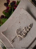 PLACE CARDS / TABLE CARDS Acrylic Gold Clear / Wood 3D Custom Wedding 3D Wood Place Sign, Rustic Name Wooden Escort Sign, Boho Laser Cut Name Sign, Laser Cut Guest Names Wedding Sign, Place Cards For Wedding Guests3