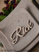 PLACE CARDS / TABLE CARDS Acrylic Gold Clear / Wood 3D Custom Wedding 3D Wood Place Cards, Rustic Name Wooden Escort Cards, Boho Laser Cut Name Cards, Laser Cut Guest Names Wedding Cards, Rustic Wedding Place Card  3