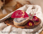 PLACE CARDS / TABLE CARDS Acrylic Gold Clear / Wood 3D Acrylic Arch Burgundy Flat Place Card, Clear Acrylic and Gold Flat Place Card, Maroon Gold Plexi Flat Place Card, Marsala Luxury Wedding Table Decor, White Text12
