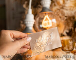 PLATZKARTEN / TISCHKARTEN  
 Acrylgold klar / Holz 3D Acryl Beige Platzkarte mit Ständer, Arch Clear Nude Taupe Namenskarten, Premium Luxus Sitzkarten, Platzkarten für Hochzeitsgäste, Gold Gäste-Eskortkarten38