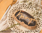 PLACE CARDS / TABLE CARDS Acrylic Gold Clear / Wood 3D Custom Elegant Gold Acrylic Place Card, Engraved Name Premium Luxury Seating Card, Gold Simple Elegant Names Guest Escort Cards, Place Cards For Wedding Guests8
