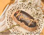 PLACE CARDS / TABLE CARDS Acrylic Gold Clear / Wood 3D Custom Elegant Gold Acrylic Place Card, Engraved Name Premium Luxury Seating Card, Gold Simple Elegant Names Guest Escort Cards, Place Cards For Wedding Guests8