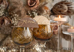 PLACE CARDS / TABLE CARDS Acrylic Gold Clear / Wood 3D Rustic Arch Place Card with Stand, modern wood Name Cards, Premium Arch Golden Seating Cards, Wooden Gold mirror Escort Cards, Boho Natural Place Cards15