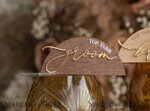 PLACE CARDS / TABLE CARDS Acrylic Gold Clear / Wood 3D Rustic Arch Place Card with Stand, modern wood Name Cards, Premium Arch Golden Seating Cards, Wooden Gold mirror Escort Cards, Boho Natural Place Cards15