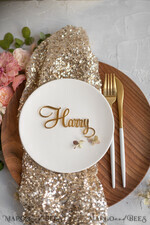 PLACE CARDS / TABLE CARDS Acrylic Gold Clear / Wood 3D Custom Elegant Gold Acrylic Place Card, Engraved Name Premium Luxury Seating Card, 3D Gold Acrylic Wedding Escort Cards, Luxury Gold Acryl Wedding Place Cards29