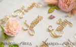 PLACE CARDS / TABLE CARDS Acrylic Gold Clear / Wood 3D Custom Elegant Gold Acrylic Place Card, Engraved Name Premium Luxury Seating Card, 3D Gold Acrylic Wedding Escort Cards, Luxury Gold Acryl Wedding Place Cards29