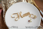 PLACE CARDS / TABLE CARDS Acrylic Gold Clear / Wood 3D Custom Elegant Gold Acrylic Place Card, Engraved Name Premium Luxury Seating Card, 3D Gold Acrylic Wedding Escort Cards, Luxury Gold Acryl Wedding Place Cards29