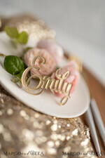 PLACE CARDS / TABLE CARDS Acrylic Gold Clear / Wood 3D Custom Elegant Gold Acrylic Place Card, Engraved Name Premium Luxury Seating Card, 3D Gold Acrylic Wedding Escort Cards, Luxury Gold Acryl Wedding Place Cards29