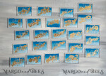 PLACE CARDS / TABLE CARDS Acrylic Gold Clear / Wood 3D Modern Ombre sky blue Acrylic Place card, Wedding Place Cards, Royal Blue Name Card premium, Transparent Acryl Seating Card, Painted Luxury Escort Cards14