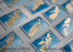 PLACE CARDS / TABLE CARDS Acrylic Gold Clear / Wood 3D Modern Ombre sky blue Acrylic Place card, Wedding Place Cards, Royal Blue Name Card premium, Transparent Acryl Seating Card, Painted Luxury Escort Cards14