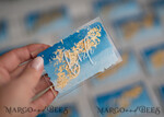 PLACE CARDS / TABLE CARDS Acrylic Gold Clear / Wood 3D Modern Ombre sky blue Acrylic Place card, Wedding Place Cards, Royal Blue Name Card premium, Transparent Acryl Seating Card, Painted Luxury Escort Cards14