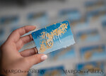 PLACE CARDS / TABLE CARDS Acrylic Gold Clear / Wood 3D Modern Ombre sky blue Acrylic Place card, Wedding Place Cards, Royal Blue Name Card premium, Transparent Acryl Seating Card, Painted Luxury Escort Cards14