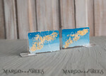 PLACE CARDS / TABLE CARDS Acrylic Gold Clear / Wood 3D Modern Ombre sky blue Acrylic Place card, Wedding Place Cards, Royal Blue Name Card premium, Transparent Acryl Seating Card, Painted Luxury Escort Cards14