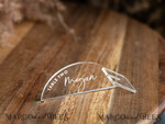 PLACE CARDS / TABLE CARDS Acrylic Gold Clear / Wood 3D Modern Arch Acrylic Place Card with Stand, Arch Clear Name Cards, Premium Luxury Seating Cards, Transparent Acryl Escort Cards, White Printout Glass Place Cards11