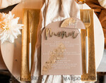 PLACE CARDS / TABLE CARDS Acrylic Gold Clear / Wood 3D Acrylic Arch Beige Flat Place card, Clear Acrylic and gold Flat Place card, Nude Gold Plexi Flat Place card, Tan Luxury Wedding Table Decor, Earthy Wedding Sign14