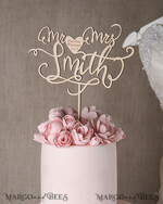 CAKE TOPPER wood wedding cake topper, lasercut wooden cake topper6