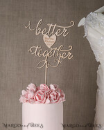 CAKE TOPPER wood cake topper, wooden cake topper3