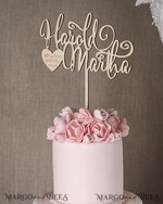 CAKE TOPPER wood topper, wooden cake topper5