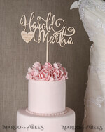 CAKE TOPPER wood topper, wooden cake topper5
