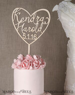 CAKE TOPPER wood wedding cake topper, wooden cake topper4